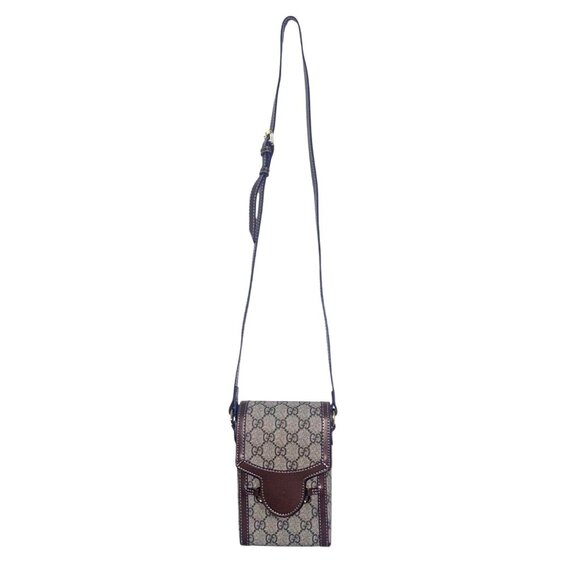 Gucci Handbags - Gucci Horsebit Canvas & Leather Crossbody Bag 7.5x4.5 Inches Adjustable Strap
